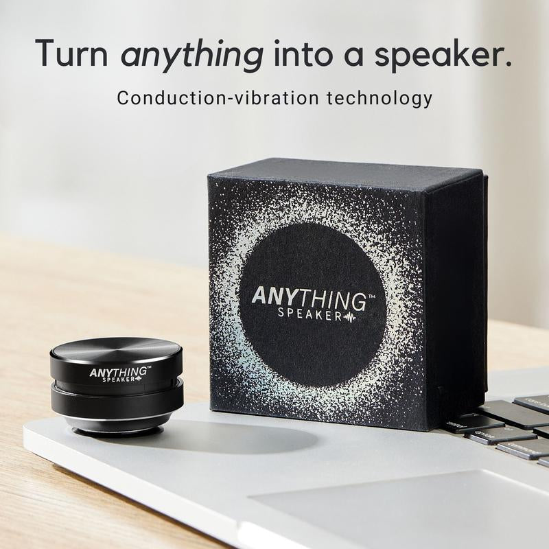Anything Speaker - Turn Anything into a Speaker! Portable Mini Bluetooth Bone Conduction Speaker - Wireless Audio Humbird