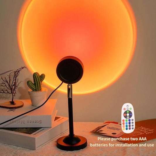 RGB Color Changing Projector Night Light, LED Projector Lamp with Remote Control, Room Lights, Ambient Light for Bedroom, Living Room, Home Decor