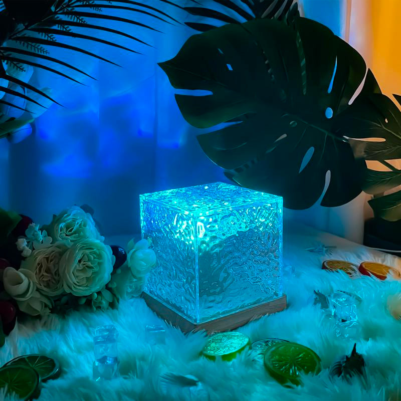Northern Lights Ocean Wave Projector Light Gradual Rotating Flame Water Ripple Lamp Remote for Office, Bedroom, Bar, Restaurant & Home Decor