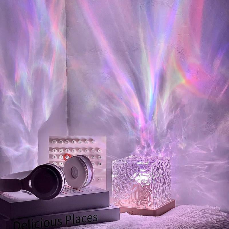 Ocean Wave Projector Night Light with Remote,Ocean Lamp,16 Colors LED Underwater Lamp,Night Lights for Adults,Water Lamp for Kids Room