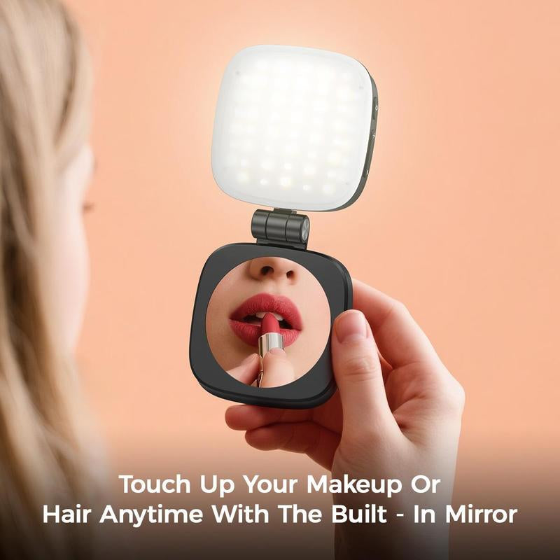 Foldable Magnetic Fill Light, 360° LED Selfie Fill Light, for Selfies, Phone Stand, Magnetic Selfie Light Compatible with Magsafe Iphone