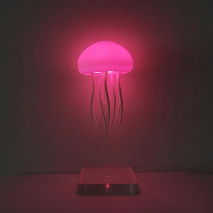 Jellyfish Design Ambient Modern Night Lights, 1 Count Rechargeable Jellyfish Table Lamp, LED Jellyfish Decorative Light for Bedroom, Modern Mood Lighting, Jellyfish Lamp for Home Decor