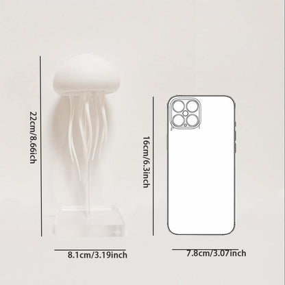 Jellyfish Design Ambient Modern Night Lights, 1 Count Rechargeable Jellyfish Table Lamp, LED Jellyfish Decorative Light for Bedroom, Modern Mood Lighting, Jellyfish Lamp for Home Decor
