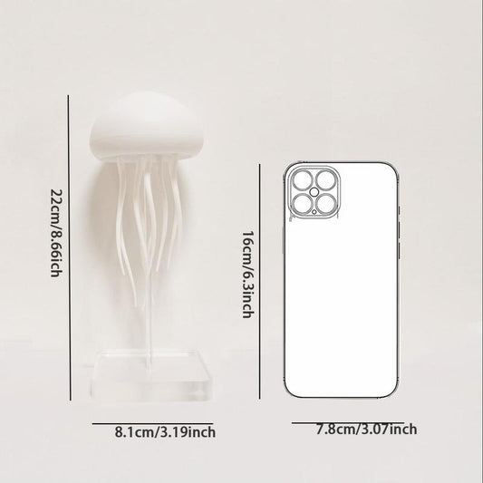Jellyfish Design Ambient Modern Night Lights, 1 Count Rechargeable Jellyfish Table Lamp, LED Jellyfish Decorative Light for Bedroom, Modern Mood Lighting, Jellyfish Lamp for Home Decor